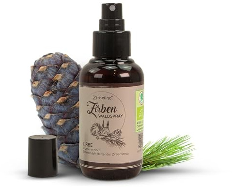 Bio Zirbenwaldspray - 100ml - für Zirbenkissen, Zirbenwürfel oder als Raumduft