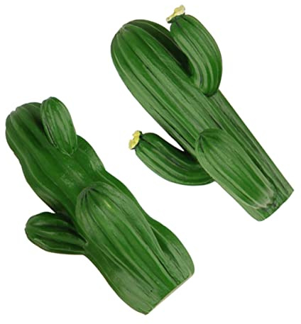 Alipis Ganci da Parete Decorativi a Cactus 2 Pezzi in Resina Verde | Spazio Ampio Formato Compatto Montaggio senza Chiodi Organizzazione a Muro per Casa e Dormitorio
