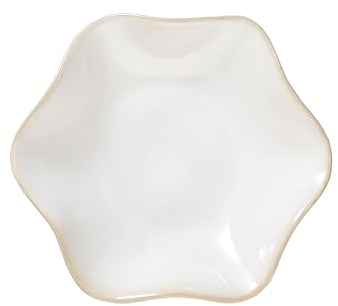 Piatto di gioielli in ceramica,vassoio per gioielli a foglia,vassoio per chiavi,piccolo anello porta piatti per gioielli piatto vassoio per comodino decorazione per tavolo (Grande Bianco)