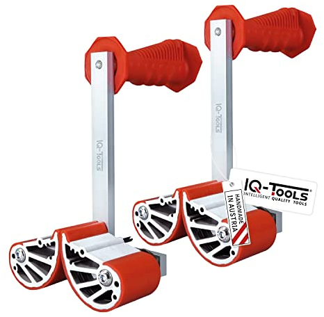 IQ-Tools Plattenträger das Original 0-80 mm – Hochleistungsklemme, Verstellbare Spannkraft, robuste Klemme & Plattenheber, Klemmzange & Klemmplatte, Tragvorrichtung, Ideal für Schwerlast & Montage