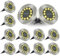 Bzavor [12 Stücke Solar Bodenleuchten Aussen, Garten 12 LEDs Solar Leuchten Mit Upgrade, Bodenleuchte Solar Außen, Solarpanel Gartenleuchte Solarlampe Solar Deko für Garden,Gehweg,Pool,Terrassen