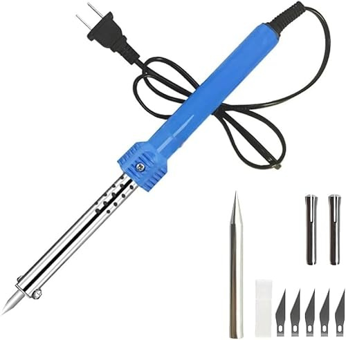 Endyniner Externally Heated Electric Engraving Knife, 60W/220V, Blue, Pencil Style, Multi-Purpose, Crafting, DIY Projects, General Soldering
