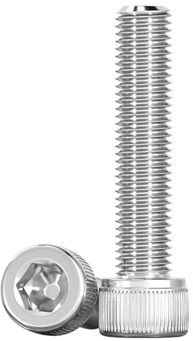 Drenky M6 X 40 mm Viti a Testa Cilindrica Norma DIN 912 / ISO 4762 Filettatura Completa Bullone Meccanico in Acciaio Inox A2 V2A Antiruggine Bulloni a Brugola, 20 Pezzi