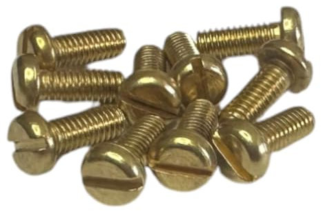 M4 x 10mm Brass Pan Head Machine Screw for Conduit Box - Pack of 10