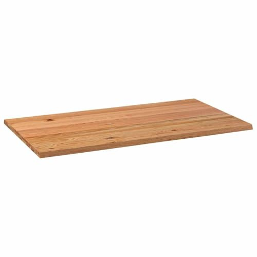 vidaXL Tischplatte mit Baumkanten 180x100x4 cm Massivholz Eiche Rechteckig, Esstischplatte, Schreibtischplatte, Bartischplatte, Esszimmertischplatte