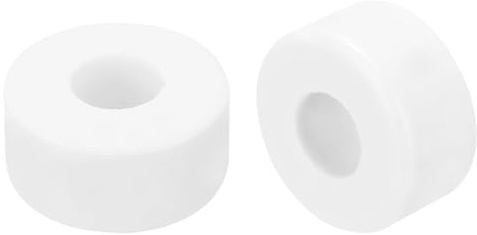 QUARKZMAN 15 Pz Rondelle in Ceramica 6,5x16x8mm Rondelle Piane | Resistenti al Calore, Isolate Protezione Spaziatori per Fascio di Cavi, Protezione del Filo