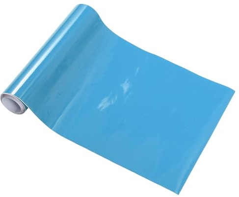 HEROFFIX Película Protectora De Vinilo Azul Claro 1 Pc para Coche PVC | Tamaño 15x152cm (0.49x59.84 Pulgadas), Grosor 5.5mil, Exterior E Interior, Fácil De Pegar, Sin Residuos, Universal