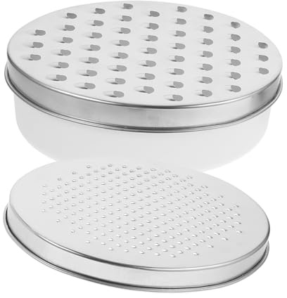 TOPPERFUN Käsereibe Edelstahl Gemüsehobel Mit Auffangbehälter Für Karotten Kartoffeln Mehrzweck Küchenreibe Spülmaschinenfest Ergonomisch