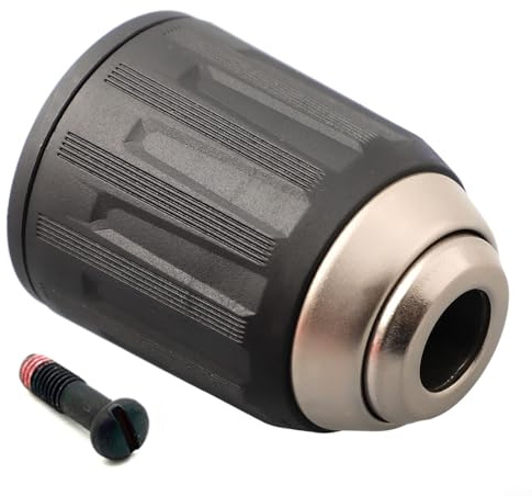 Feeshoppher Drill Chuck Keyless Attachment 1/2 Inch Metal Quick Release Compatible with,DHP484 DDF484 DDF446 DDF482 BHP452 BDF453 Power Tool Accessory Black