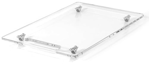 Celuicion Guida scorrevole per macchina da caffè, cassetto acrilico con ruote in antiscivolo, 35 x 33 cm, per il movimento di utilità, sotto l'armadio, tostapane, frullatore, robot da cucina
