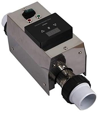 DIGNIFE Pool Heater, 2kw Swimming Pool Constant Temperature Electric Heater With Touch Controller System To Control Water Pump Switch For Swimming Pool