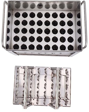HWGING Molde para Helado de Acero Inoxidable, 40 Piezas, Fácil Limpieza, 40 Cavidades, Máquina para Hacer Barras de Hielo, para Bricolaje, 58 Ml