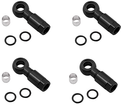 Janasiba 4X Fahrrad Hydraulische Scheiben Bremse Nadel Kopf für XT XTR Fahrrad Bremse Zubehör Schwarz