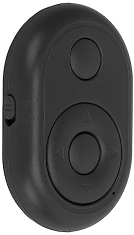 Tbest Clicker per Pulsante Selfie con Telecomando per Fotocamera per Connessione Wireless Materiale ABS (BLACK)
