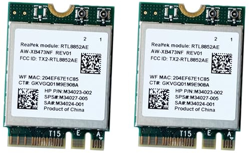 ISTOVO 2X 2.4G 5G 802.11AC/AX Kabellos AW-XB473NF RTL8852AE RTL8852 WiFi 6 -MIMO Netzwerk Karte Bluetooth 5.2 für Win 10