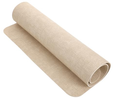 STOBAZA Nageltisch Abdeckmatte aus Pu Leder Rutschfest Faltbar mit Armlehnen 61x41cm Schreibtischschutz für Nageldesign Salon und Zuhause
