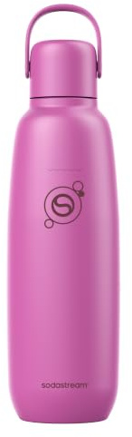 sodastream fizz & go Edelstahlflasche 0,9L, Thermosflasche, Guava Pink
