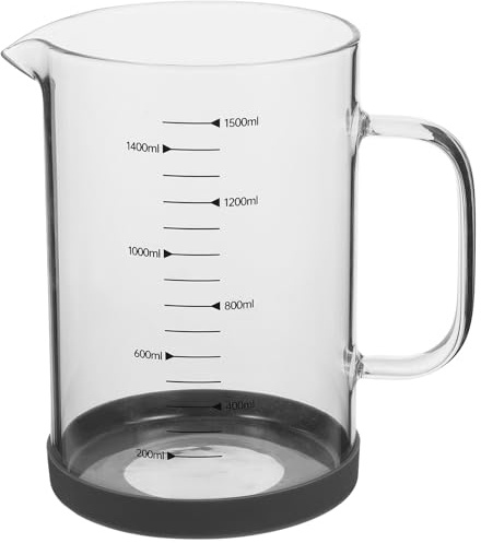 STAHAD Verre Doseur En Verre Borosilicate Tasse À Mesurer Avec Poignée Et Bec Verseur Graduation Pour Café Lait Boissons Maison Cuisine Bureau Restaurants Et Hôtels