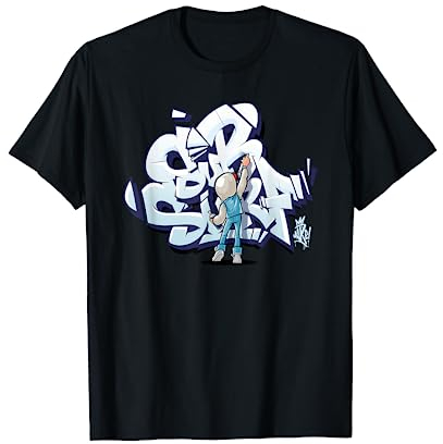 Subway Surfers | Schwarz/Grau/Blau Unisex | Graffiti T-shirt T-Shirt