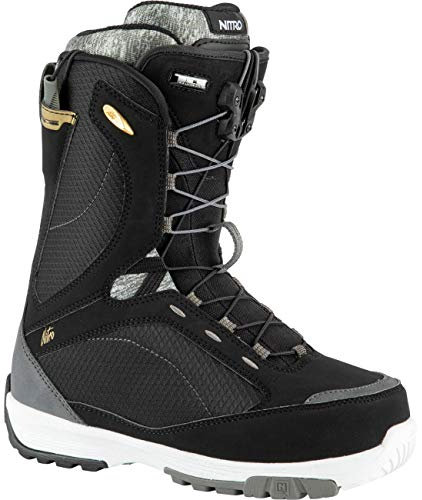 Nitro Damen Monarch TLS Boot´21 Snowboardboot, Black-White-Grey, 275
