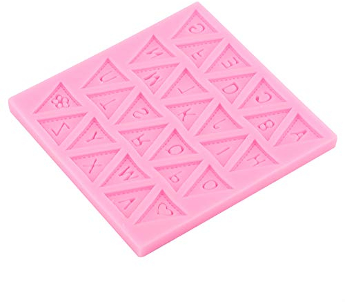 Silikon Candy Moulds New Letter Flag Dekorieren Backwerkzeug für Kuchen Schokoladenform