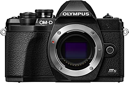 Appareil Photo Olympus Om-D E-M10 Mark III S, capteur 16 MP, stabilisateur d'image sur 5 Axes, écran LCD inclinable Haute définition, 4K, Wi-FI, viseur électronique, Noir