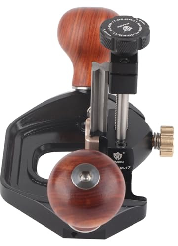 Handheld Router Plane Adjustable Aluminum Alloy Wood Handle Woodworking Hand Push Planer for Precise Trimming