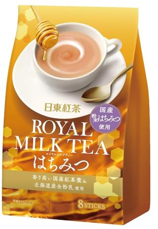 Nittoh Royal Milk Tea Sticks Honey Flavour 8 Sticks 108g Premium Japanese Instant Milk Tea