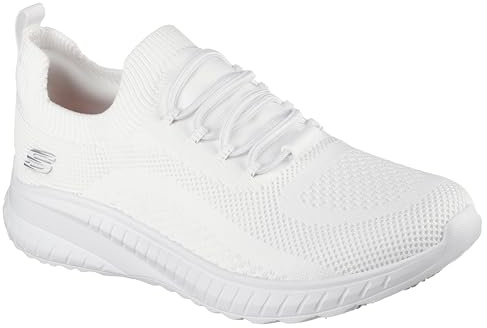 Skechers Femme Squad Chaos SR, White Textile, 38.5 EU