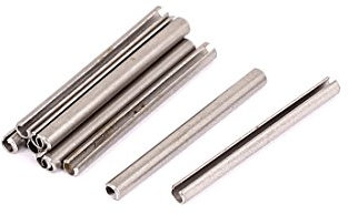 Aexit 10Stk. Stifte M2.5x30mm 304 Edelstahl Hohlsplinte Spannhülsen Holzstifte Spannstifte Befestiger