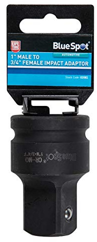 Blå fläck 02081 3/4 hona till 1 tum hane impact adapter