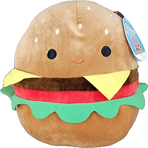 SQUISHMALLOW KellyToys – 20 cm – Carl The Cheeseburger – Super weiches Plüschtier Tierkissen Pal Buddy Stofftier Geburtstagsgeschenk
