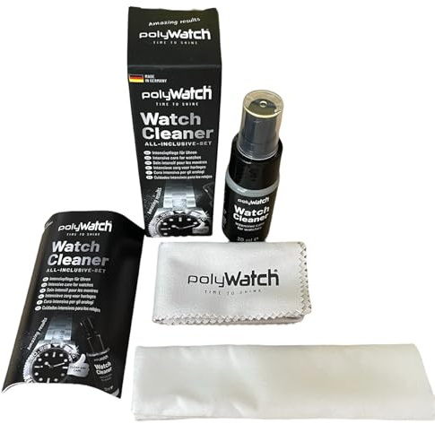 BUZZUFY Polywatch Watch Cleaner Spray 30 ml för fodral och armband, rengöring och glans