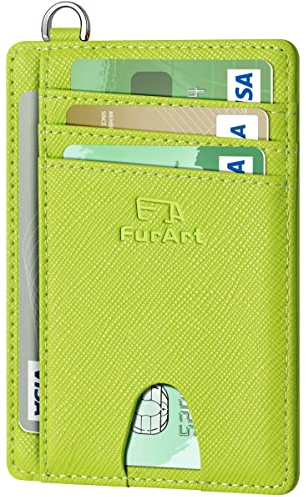 FurArt Porta Carte di Credito, Protezione RFID Portafoglio porta tessere Sottile, Slim Porta Carte Credito Da Uomo e Donna