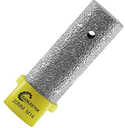 Fresa Diamantata 20mm per Allargamento Sagomatura Rifilatura di Fori Esistenti in Piastrelle Porcellana Ceramica Marmo Granito Pietra Artificiale M14 Filettatura SANLEETEK