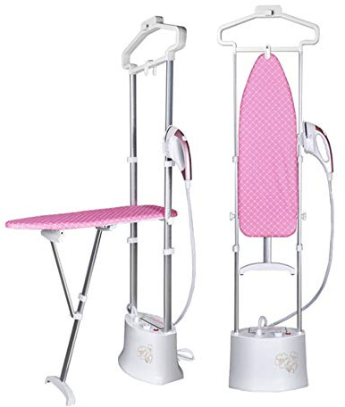 Ferro da stiro a vapore verticale per indumenti 1450 W professionale per carichi pesanti, ferro da stiro a vapore portatile per uso commerciale e domestico con asse da stiro da 81 cm