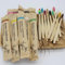 Bambus Zahnbürsten, 30/50/100 Stück Handzahnbürste,Natürliches Holzzahnbürste, Nachhaltige Eco Zahnbürste aus recycelten Materialien,BPA Frei (100)
