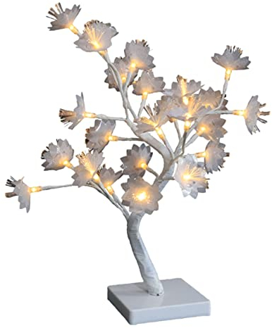 Veemoon Usb Nachtlampe Blumenbaum Licht Kreative Tischlampe Mit Usb Ladefunktion 45cm Hoch Led Deko Nachtlicht Für Schlafzimmer Und Wohnzimmer Langlebig Und Empfindlich Modernes Design