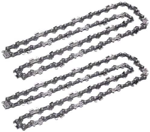 JMORCO Sägeketten 16-Zoll-Kettensägenkette, 57 Treibglieder, Kettensägenkette, 3/8 Zoll LP, Mini-Führungssägenkette, Ersatz for tragbare Kettensägenkette mit 0,050 Zoll Gauge(57DL 16In 2PC)