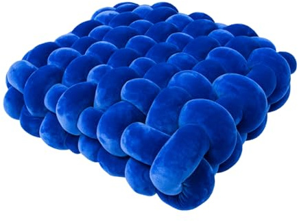 Almohada De Nudo Cuadrado, Almohada De Nudo, Cojín De Soporte Trasero Cómodo Anudado, Almohada De Decoración Del Hogar Para Meditación, Lectura, Descanso, Sueño