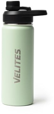 Velites Bouteille isotherme en acier inoxydable à double paroi isolée pour maintenir la température pendant des heures Idéal pour le sport et l'utilisation quotidienne 500 ml Menthe