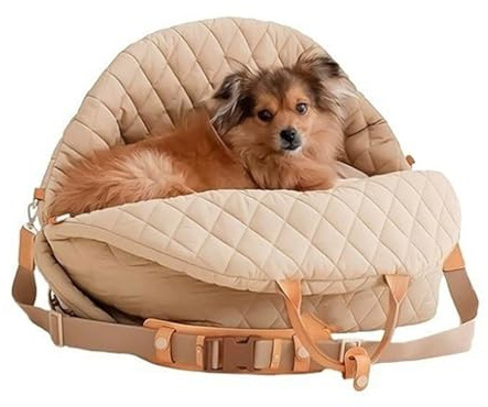 Mllepjdh Tragbarer Hundetransporter Faltbares Bett Mit Rutschfesten Bodenringen Und Aufbewahrungstaschen Aufbewahrung Von Autositz Organizern