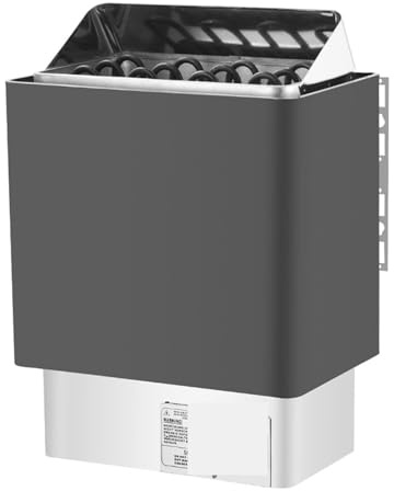 Stufa per sauna, Stufa for sauna a e secco con controllo interno esterno, piccola macchina for in acciaio inossidabile for uso domestico commerciale per casa, hotel, spa(8k)