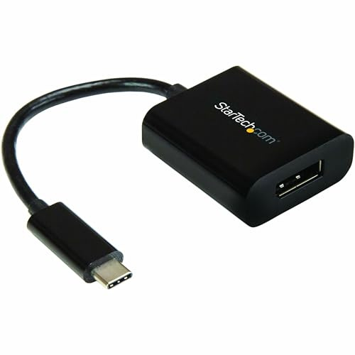 StarTech.com USB-C auf DisplayPort Adapter - 4K 60Hz | DP Alt Mode, DSC, 2ch Audio, HDCP 2.2, Thunderbolt 3, Treiberlos, Tragbar