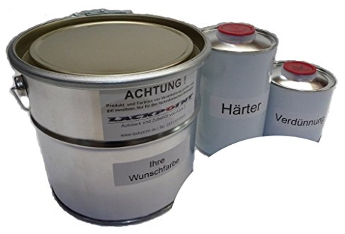 Lackpoint 1 Litre Set 2K Boat Paint RAL 9010 Pure White Plain No Clear Varnish Yacht Varnish Motorboat