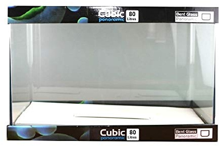 Blau Aquaristic Bassin rectangulaire Blue Cubic Nano 80 litres en Verre flotté 62x36x36 cm