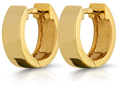 NKlaus Klappcreolen 333 8 Karat, 11 X 3,8mm, 3,8mm, Gelbgold, Gelb, 2 Stück | Durchmesser: 11mm; Breite: 3,8mm