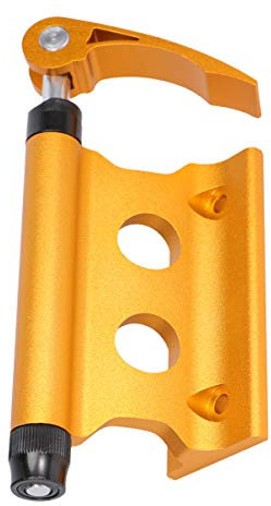 Homoyoyo Mountainbike Zubehör Speichenspannungsmesser Bike Block Fork Mount Mountain Bike Vorderradhalter Lockbarer Schnellfreisetzungsspie?Montage (Gelb) Steckachsenträger MTB Zubehör