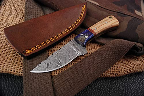 Generisch Damast Messer, Mittelalter Messer Hand geschmiedetes Jagd Messer 674EA