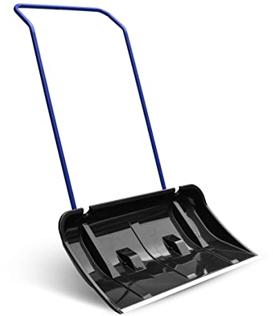 Prime Garden® Alpen MAX 80 cm spazzaneve con ruote, pala da neve – bordo in alluminio (nero)